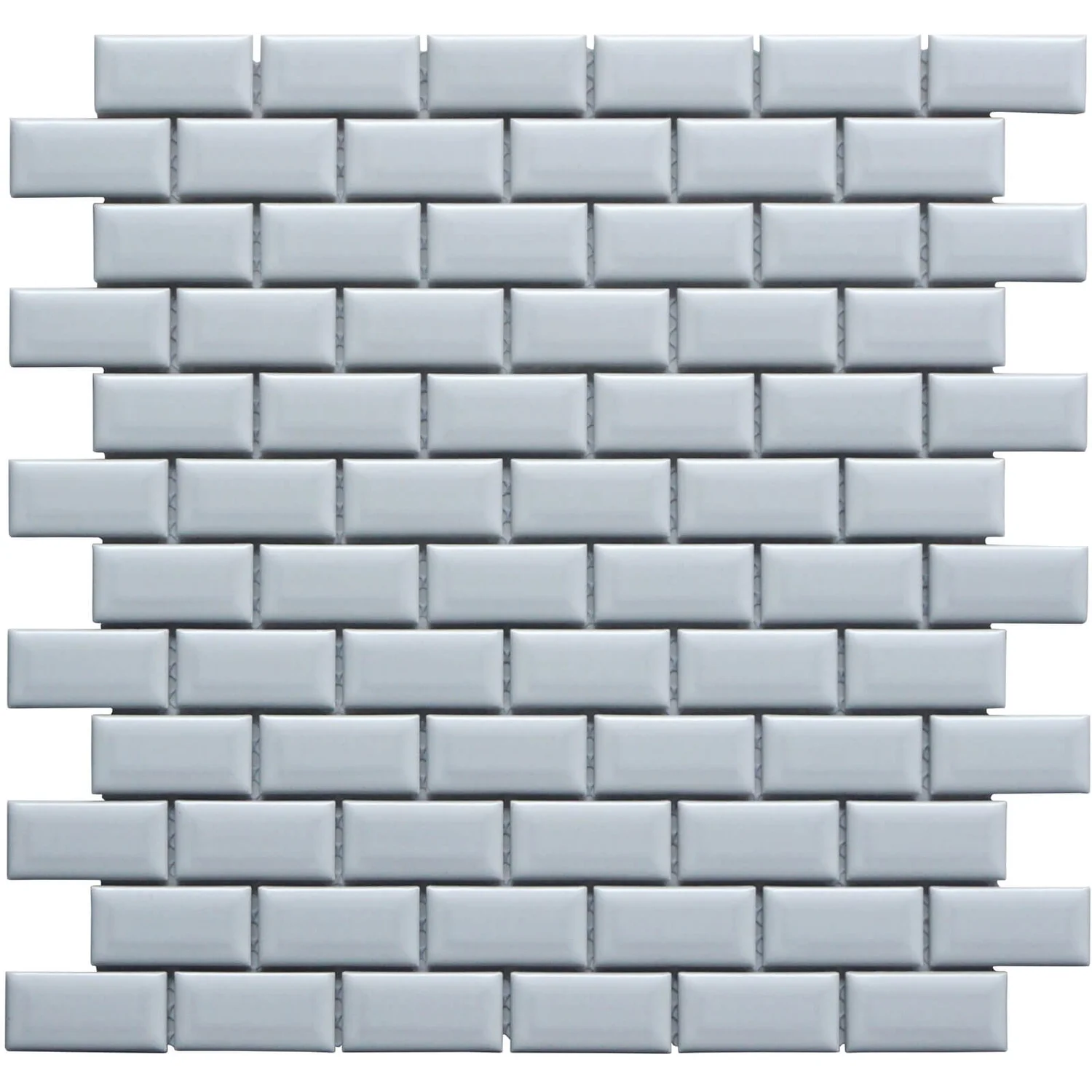 House Of Mosaics White Mini Metro Mosaic Tile (Sample Only) - 150 X 110mm