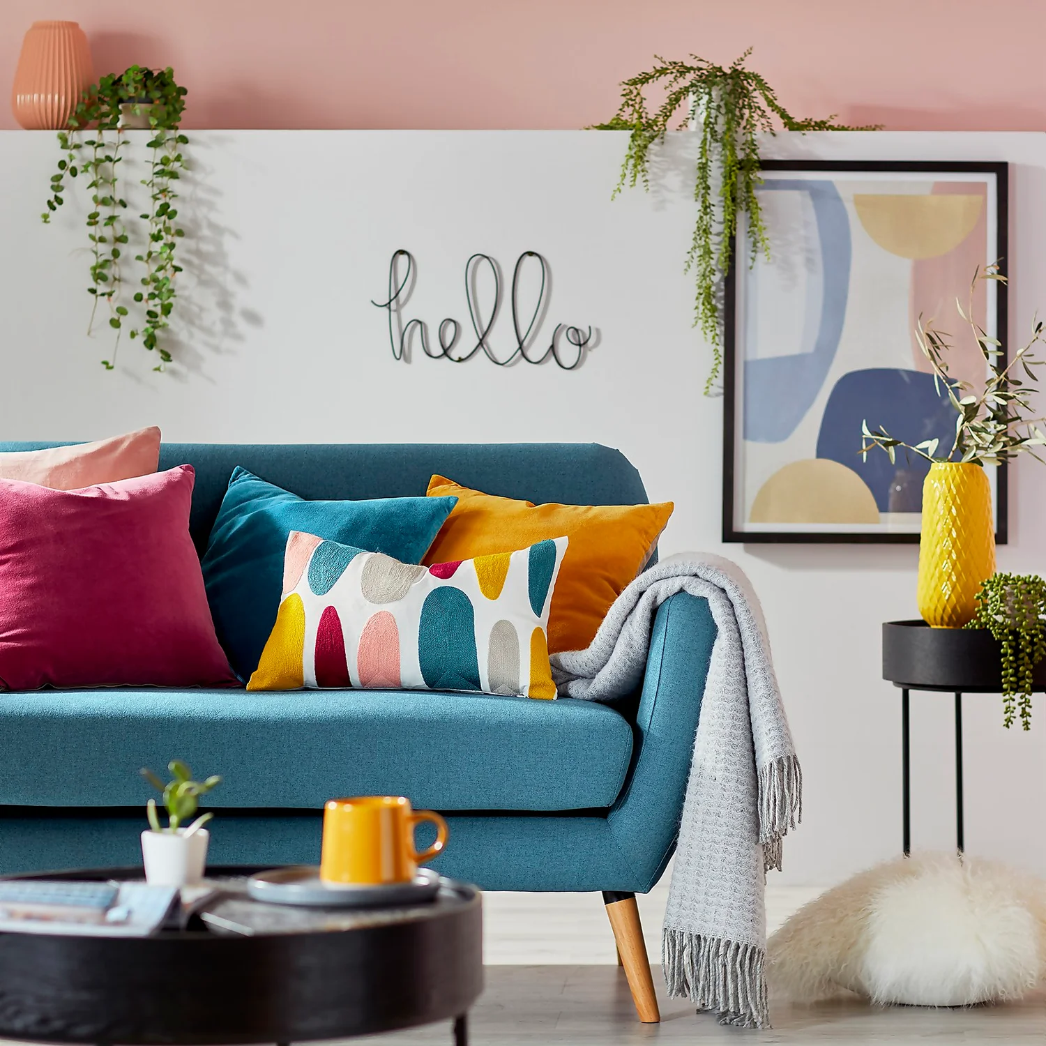 House Beautiful Wire Hello Sign - Image 2