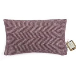Country Living Wool Herringbone Cushion - 30x50cm - Grape
