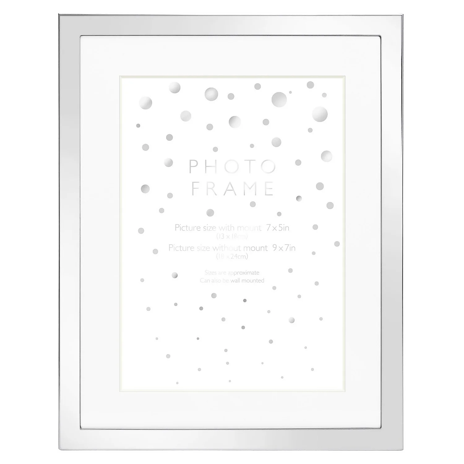 Elegant Metal Photo Frame 7x5 - Silver