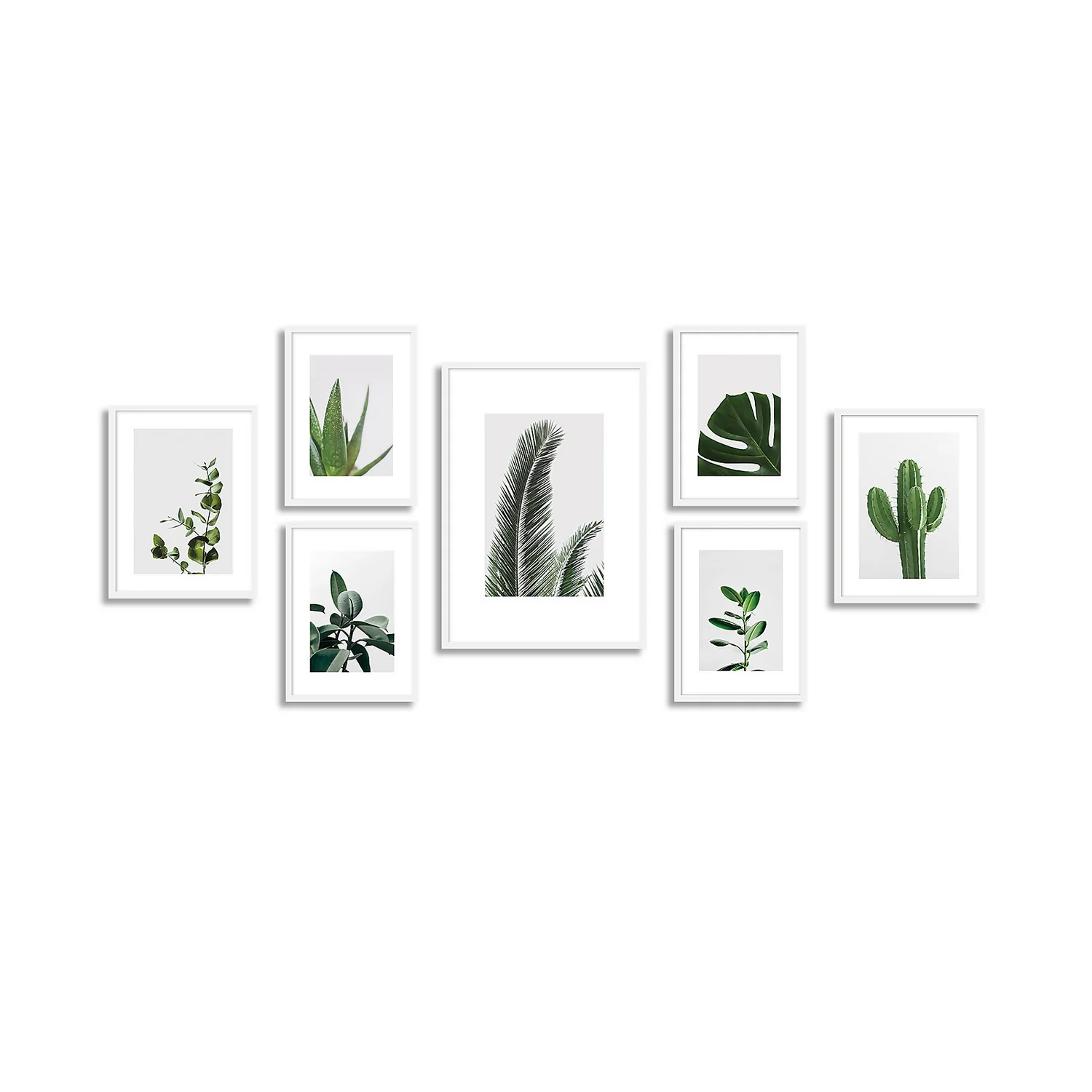 Set Of Gallery Frames 7pcs White