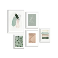 Set Of Gallery Frames 5pcs White