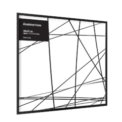 Aluminium Photo Frame - 40x40cm - Black