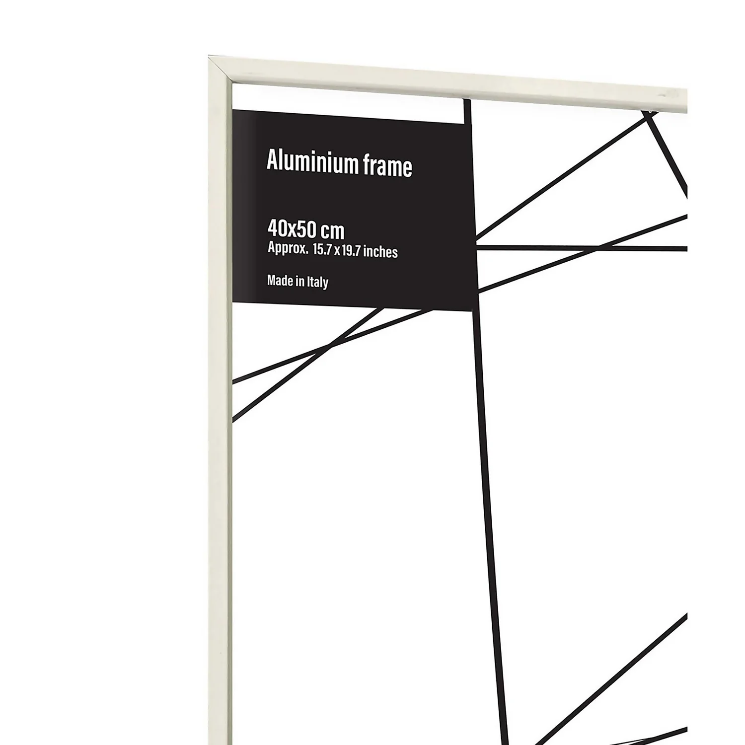 Aluminium Photo Frame - 40x50cm - White - Image 2