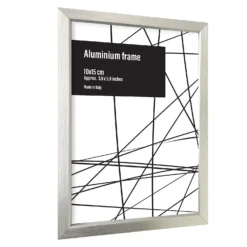Aluminium Photo Frame - Set Of 2 10x15cm - Silver