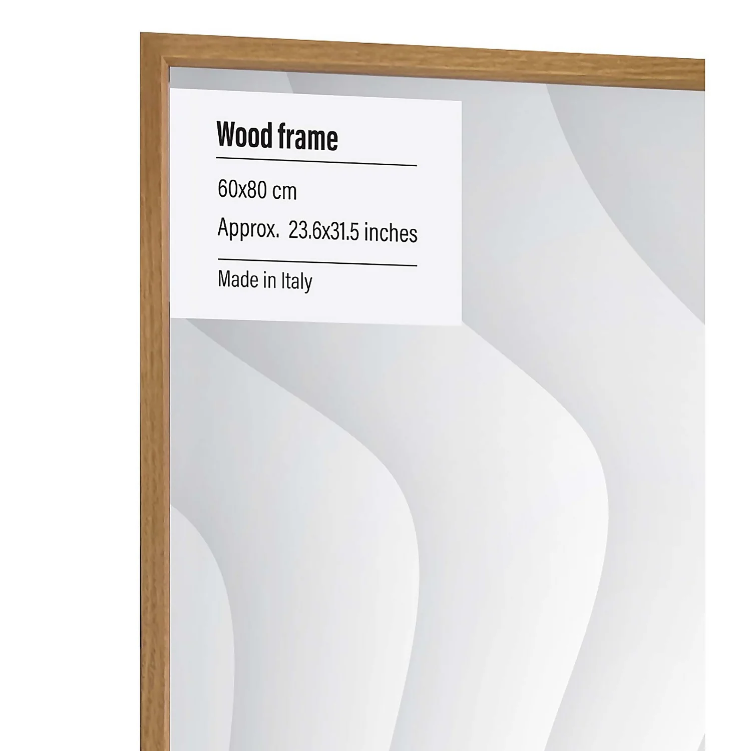 Wood Photo Frame - 60x80cm - Oak - Image 2