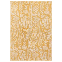 Country Floral Rug - Ochre - 120x170cm