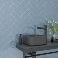 None Camden Dark Grey Ceramic Wall Tile 100 X 300mm