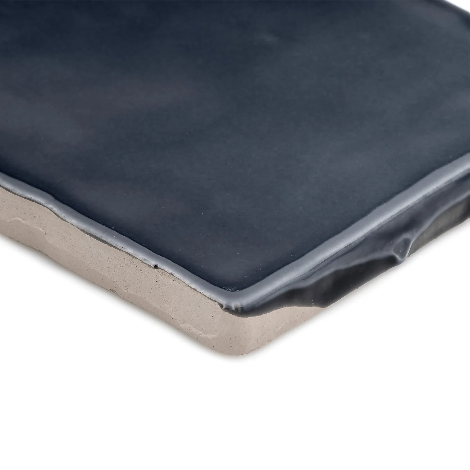 Country Living Artisan French Navy Ceramic Wall Tile 75 X 150mm - 0.5sqm Pack - Image 4