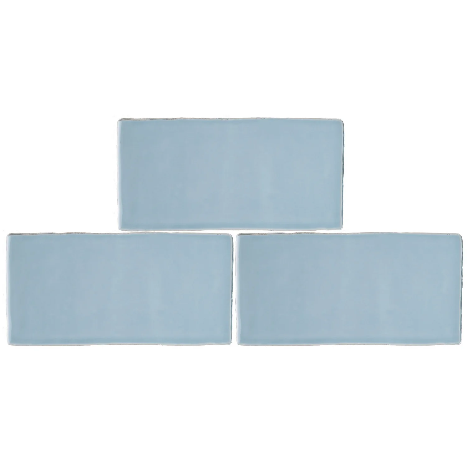 Country Living Artisan Blue Skies Ceramic Wall Tile 75 X 150mm - 0.5sqm Pack - Image 3