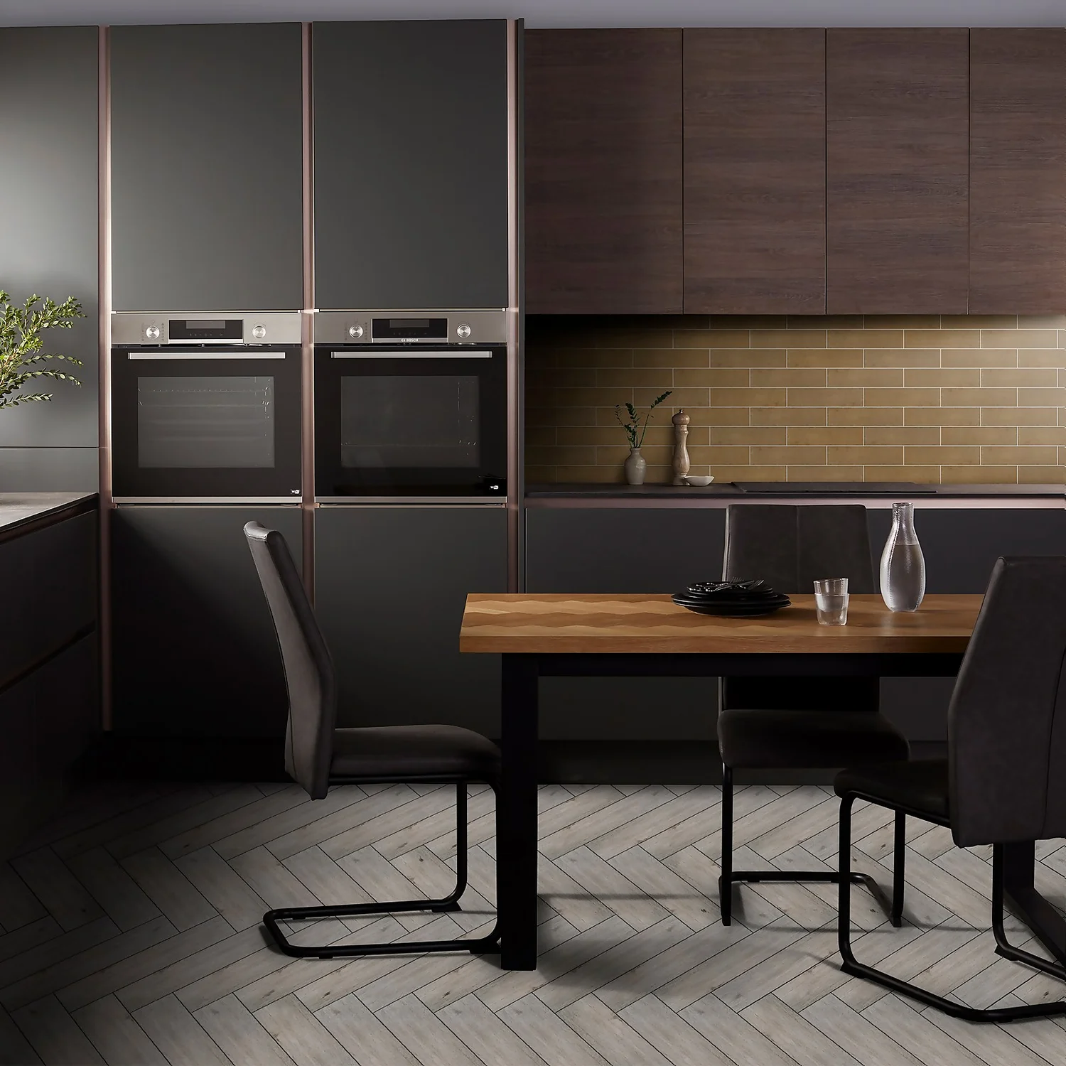 House Of Wall Tiles Wood Effect Grey Oak Porcelain Floor Tile 600x150mm - 0.99sqm Pack - Image 5