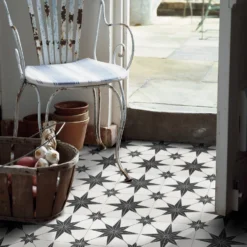 Country Living Starry Skies White Light Porcelain Floor & Wall Tile 1.42sqm Pack - 450x450mm