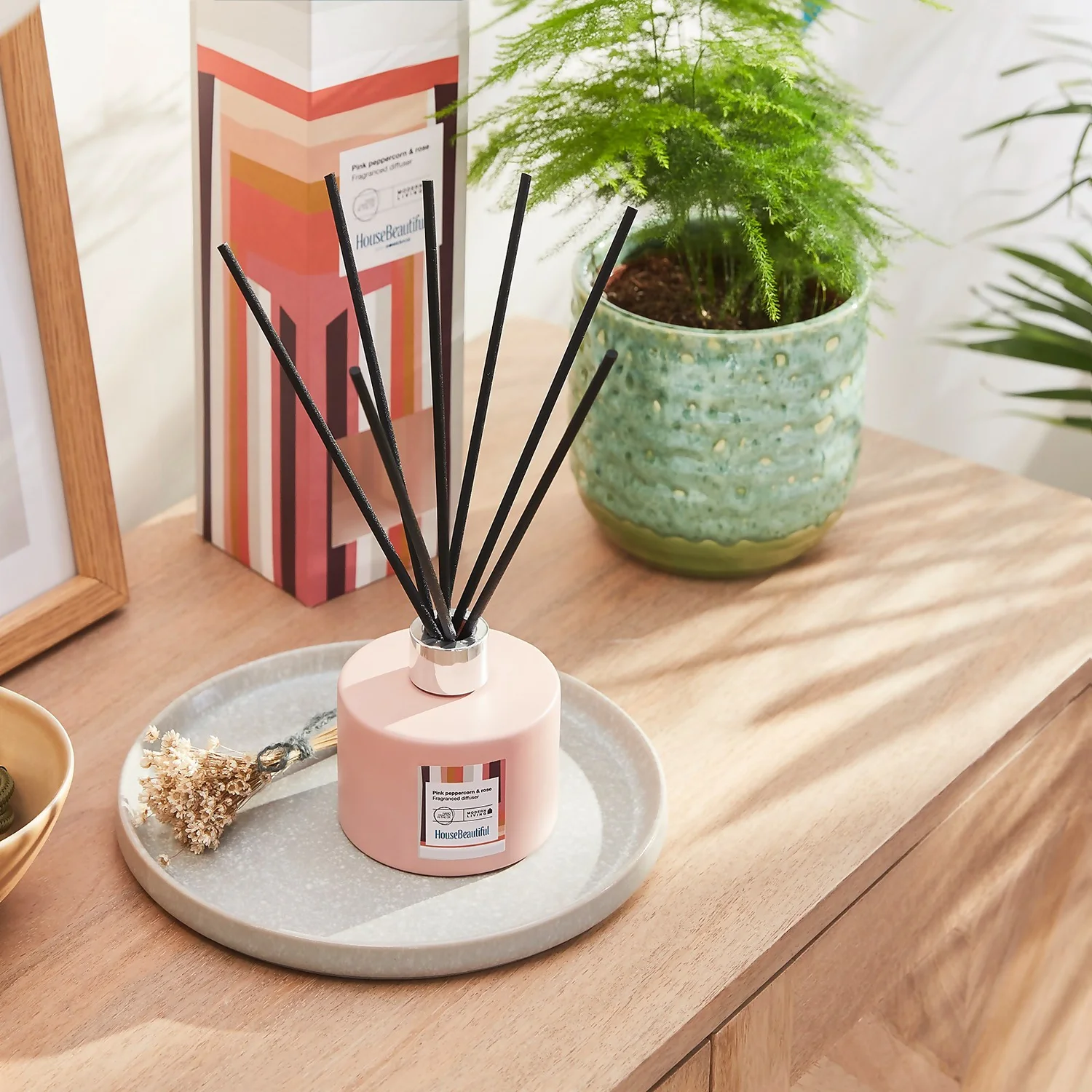 House Beautiful Pink Peppercorn & Rose 200ml Diffuser - Image 2