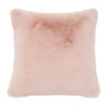 Faux Fur Rabbit Cushion - 45x45cm - Blush