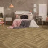 Kraus Rigid Core Herringbone Luxury Vinyl Floor Tile - Odell Oak
