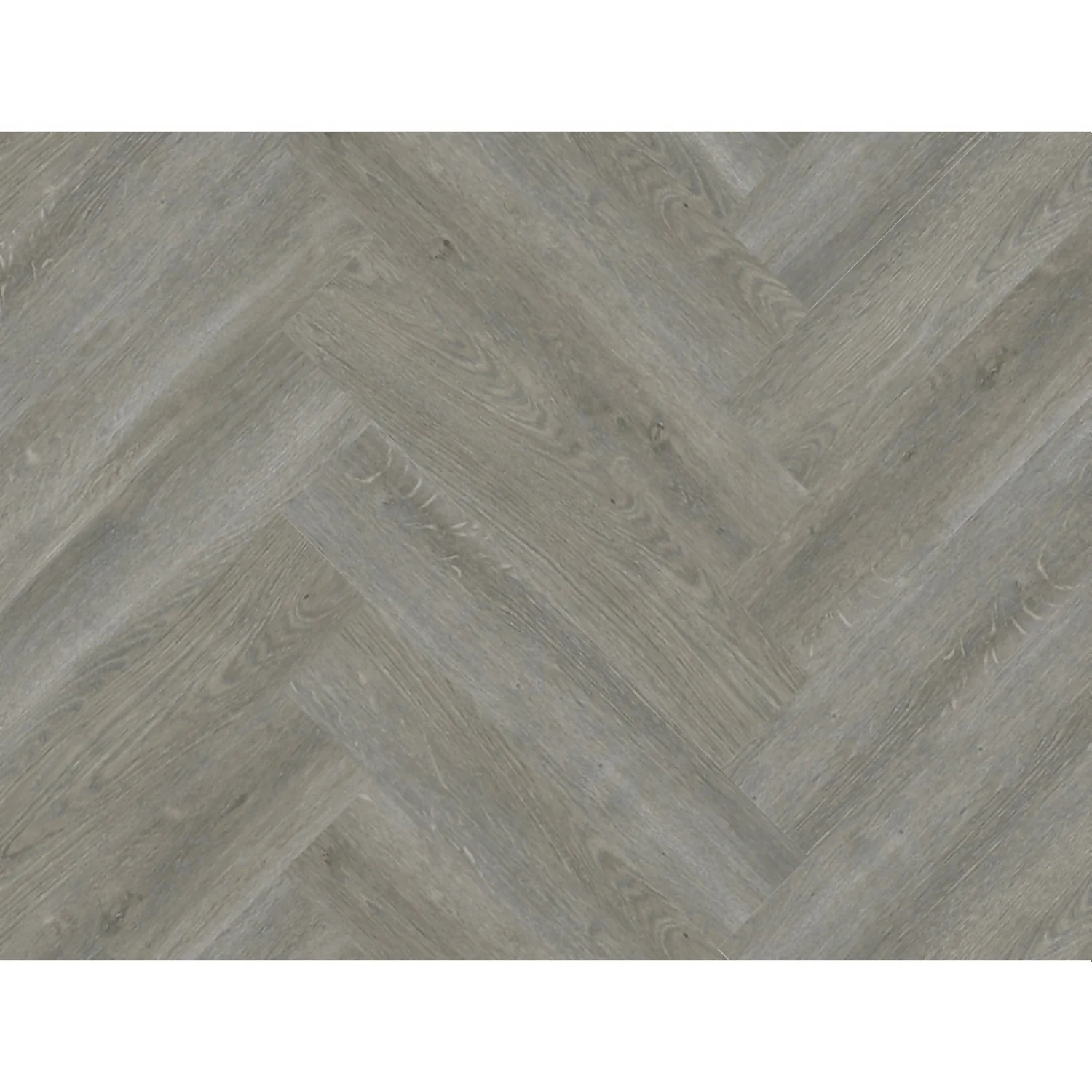 Kraus Herringbone Luxury Vinyl Floor Tile Sample - Harpsden Grey - Image 5