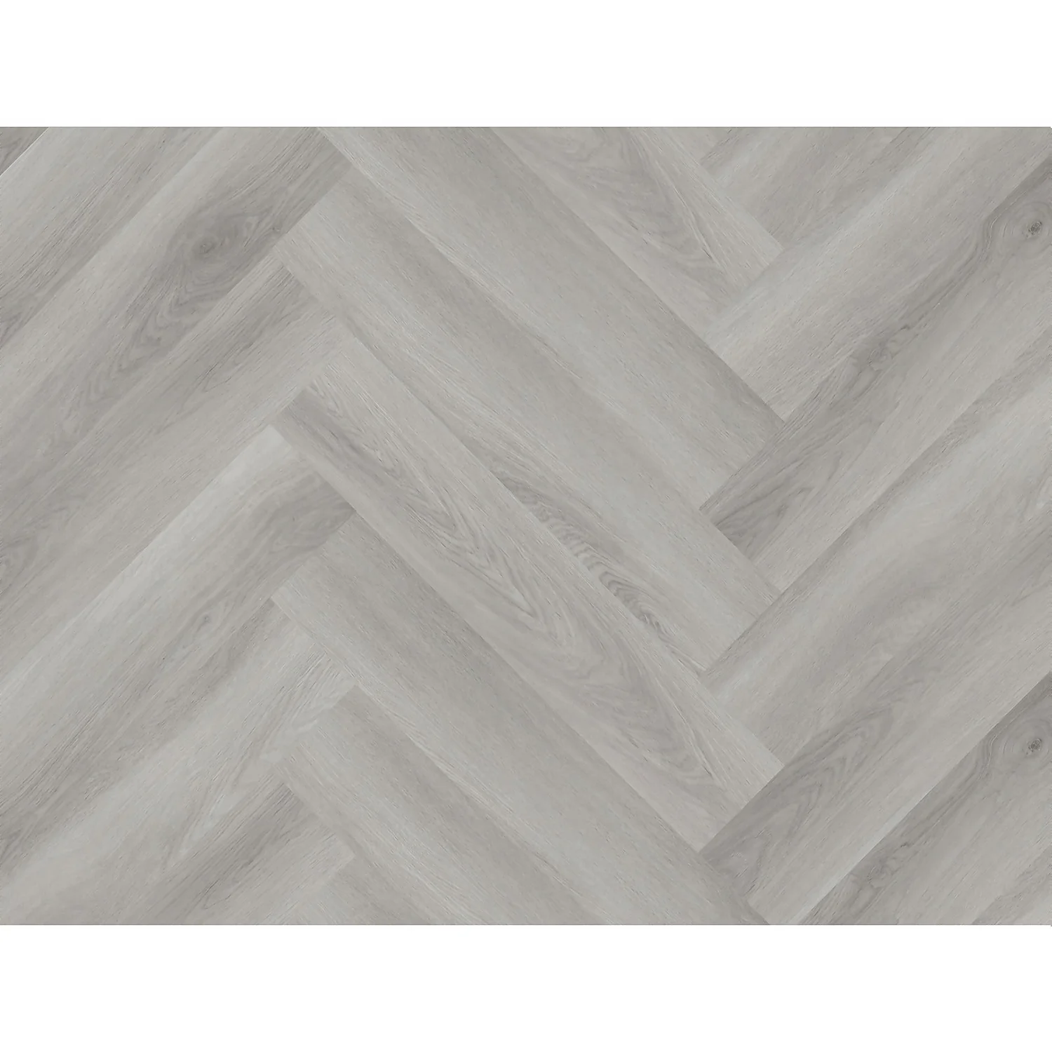 Kraus Herringbone Luxury Vinyl Floor Tile Sample - Owsten Grey - Image 5
