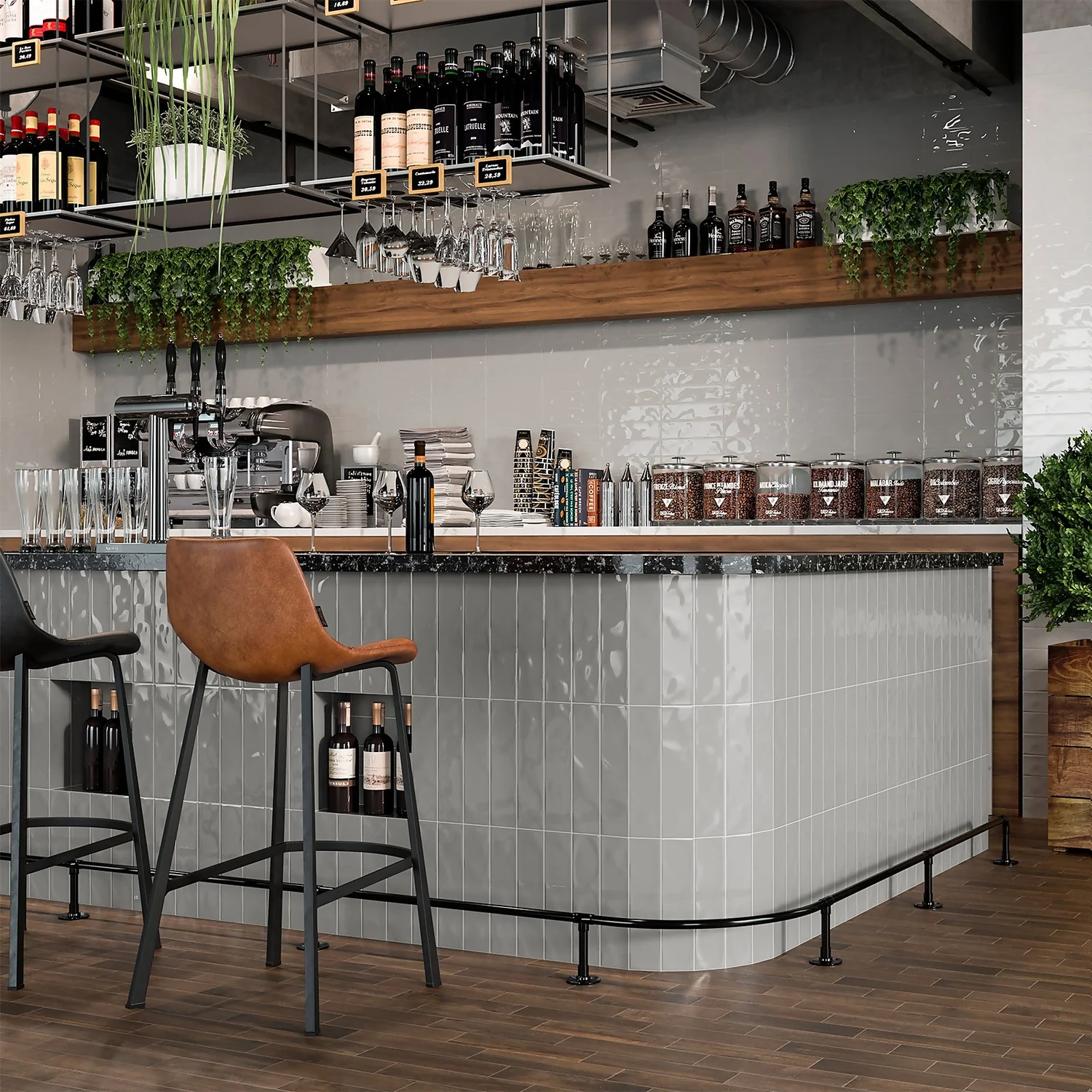 Marquis Ancien Grey Porcelain Tile - 75 X 300mm - Image 4