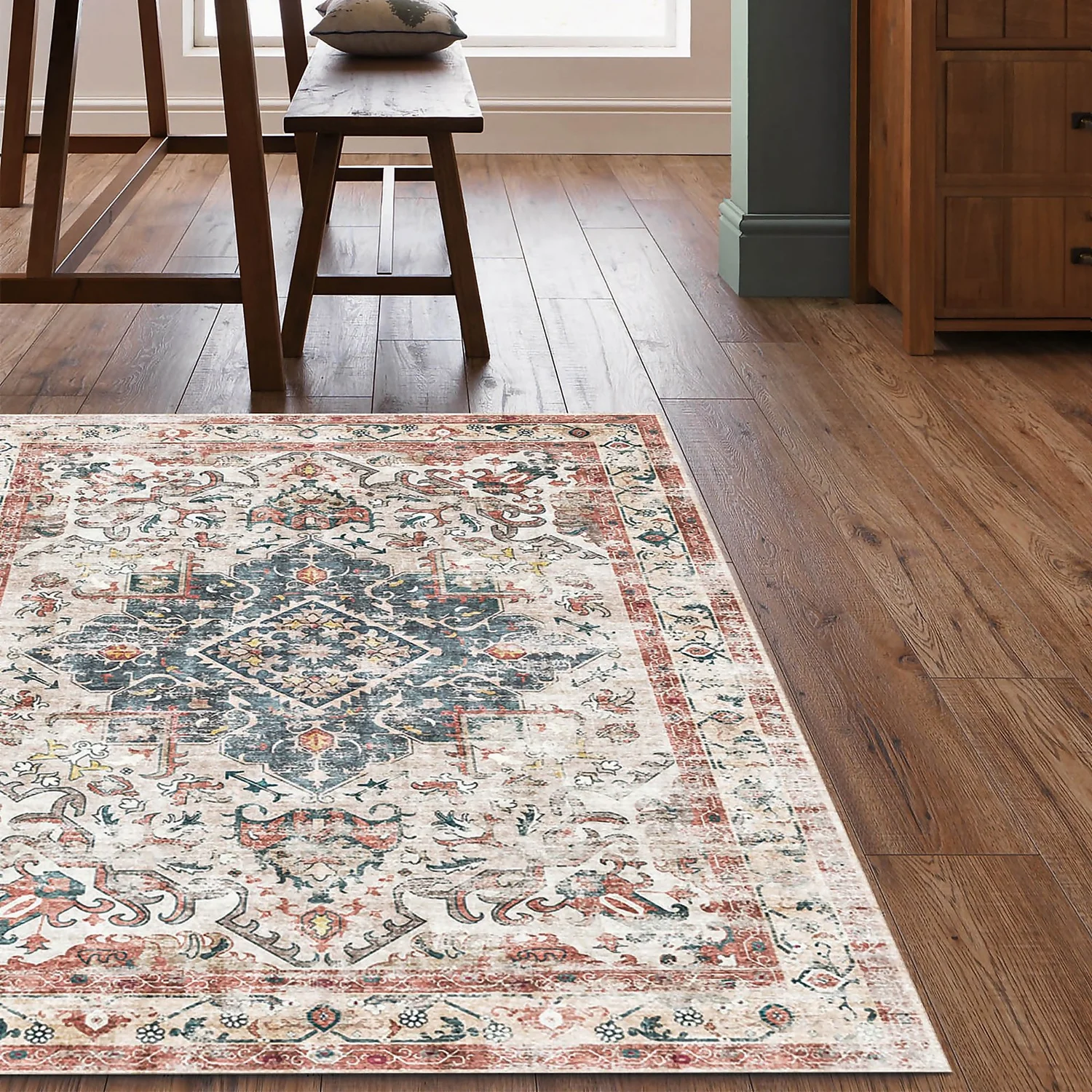 Buram Washable Rug - Multicoloured - 160x230cm - Image 2