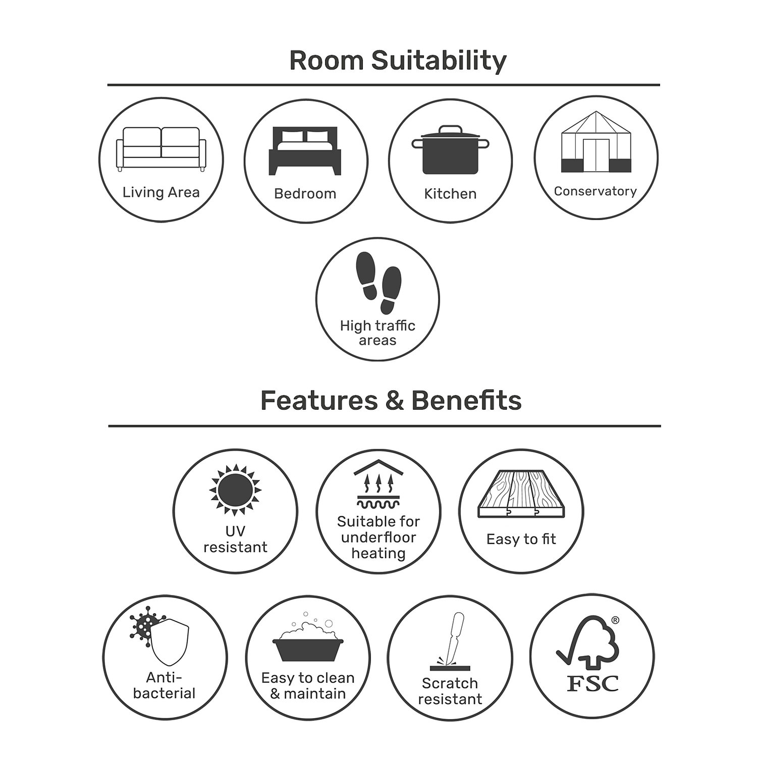 EGGER HOME Dark Luanda Oak 8mm Laminate Flooring - Image 4