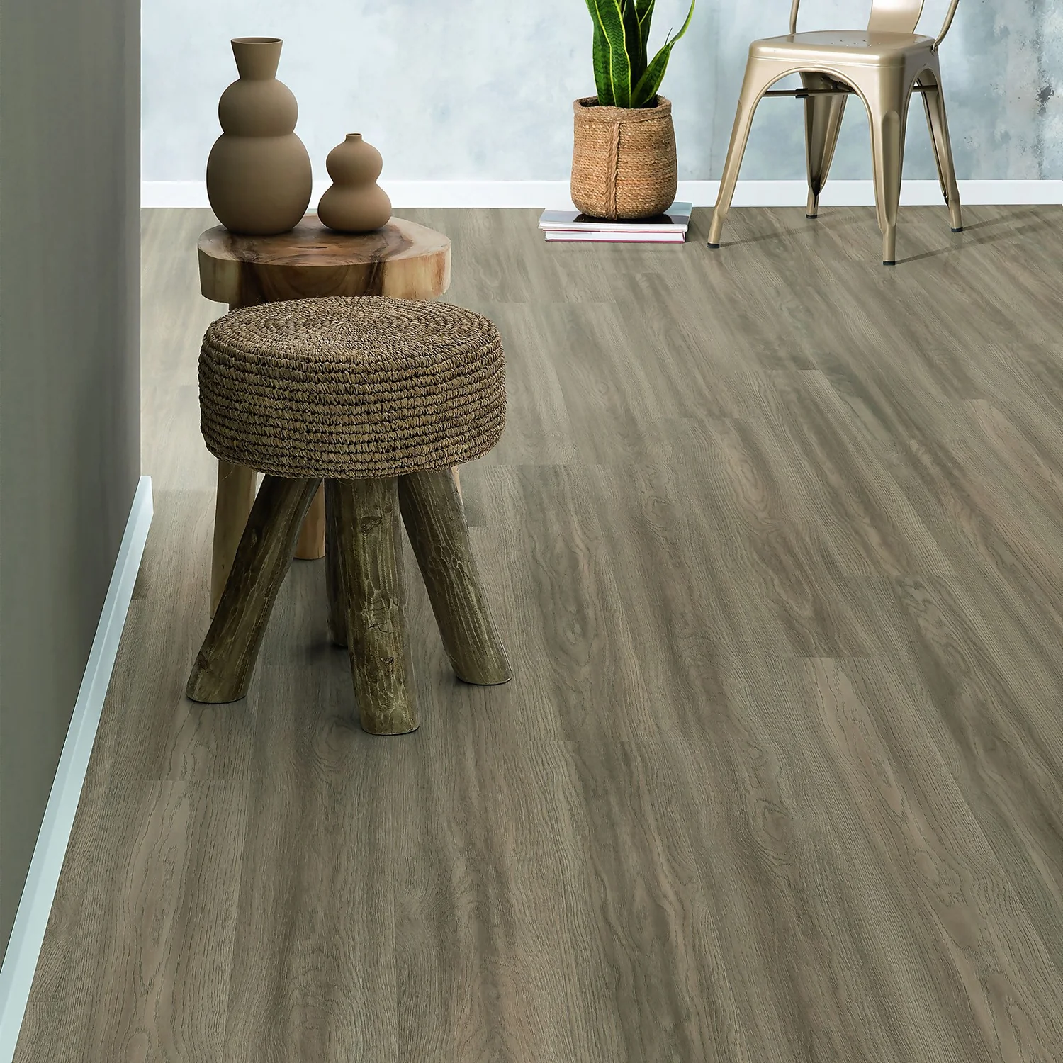 EGGER HOME Light Grey Bolton Oak 8mm Aqua+ Laminate Flooring