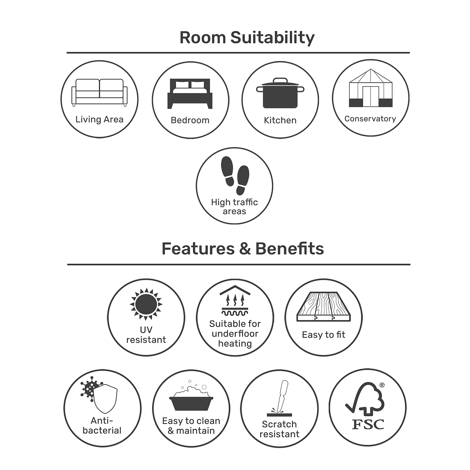 EGGER HOME Grey Berdal Oak 8mm Laminate Flooring - Image 5