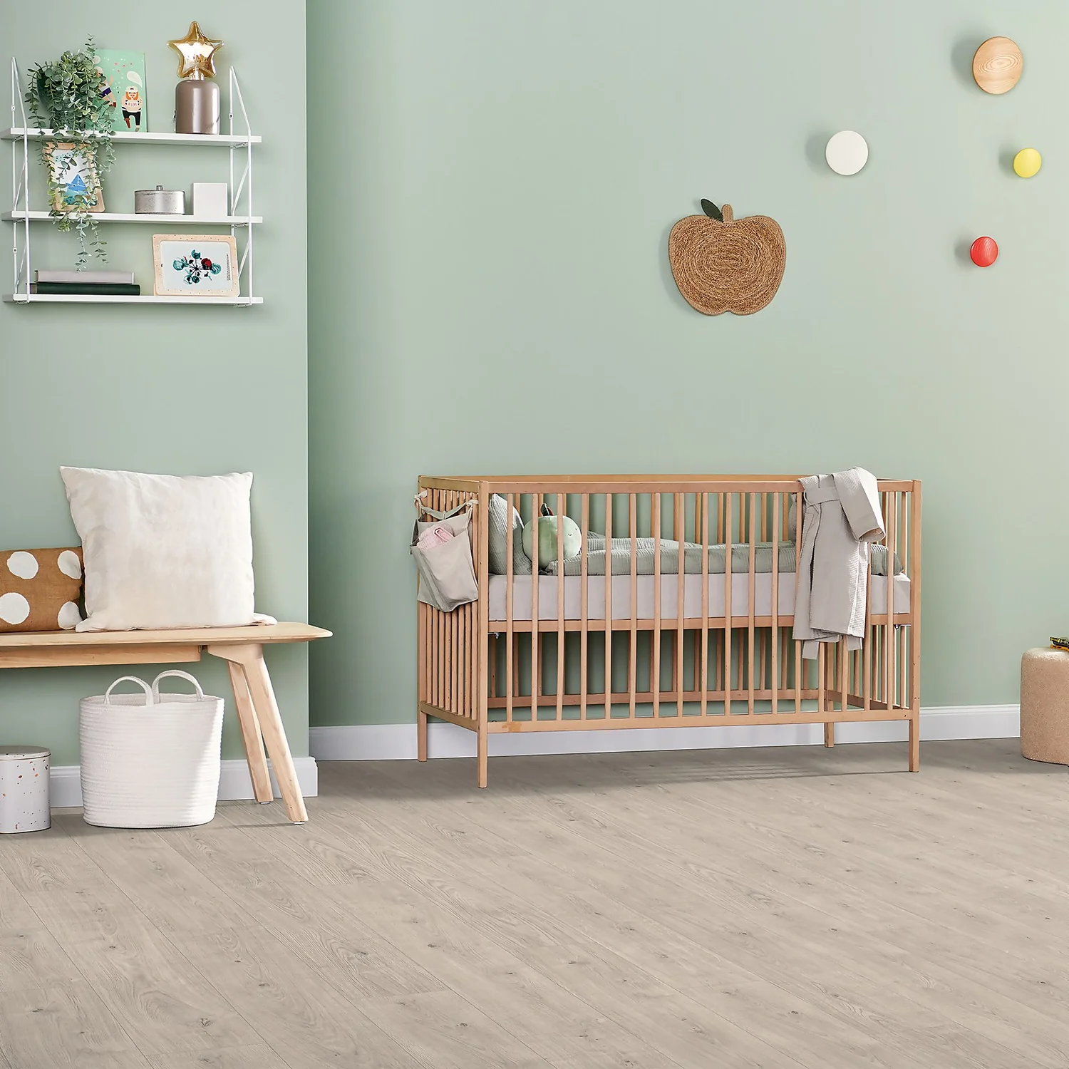 EGGER HOME Grey Berdal Oak 8mm Laminate Flooring