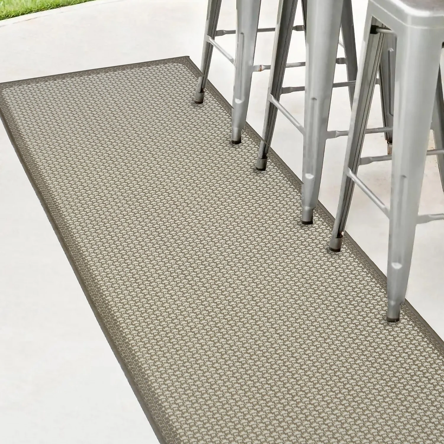 Relay Recycled Indoor/Outdoor Rug - Natural - 60x230cm - Image 3