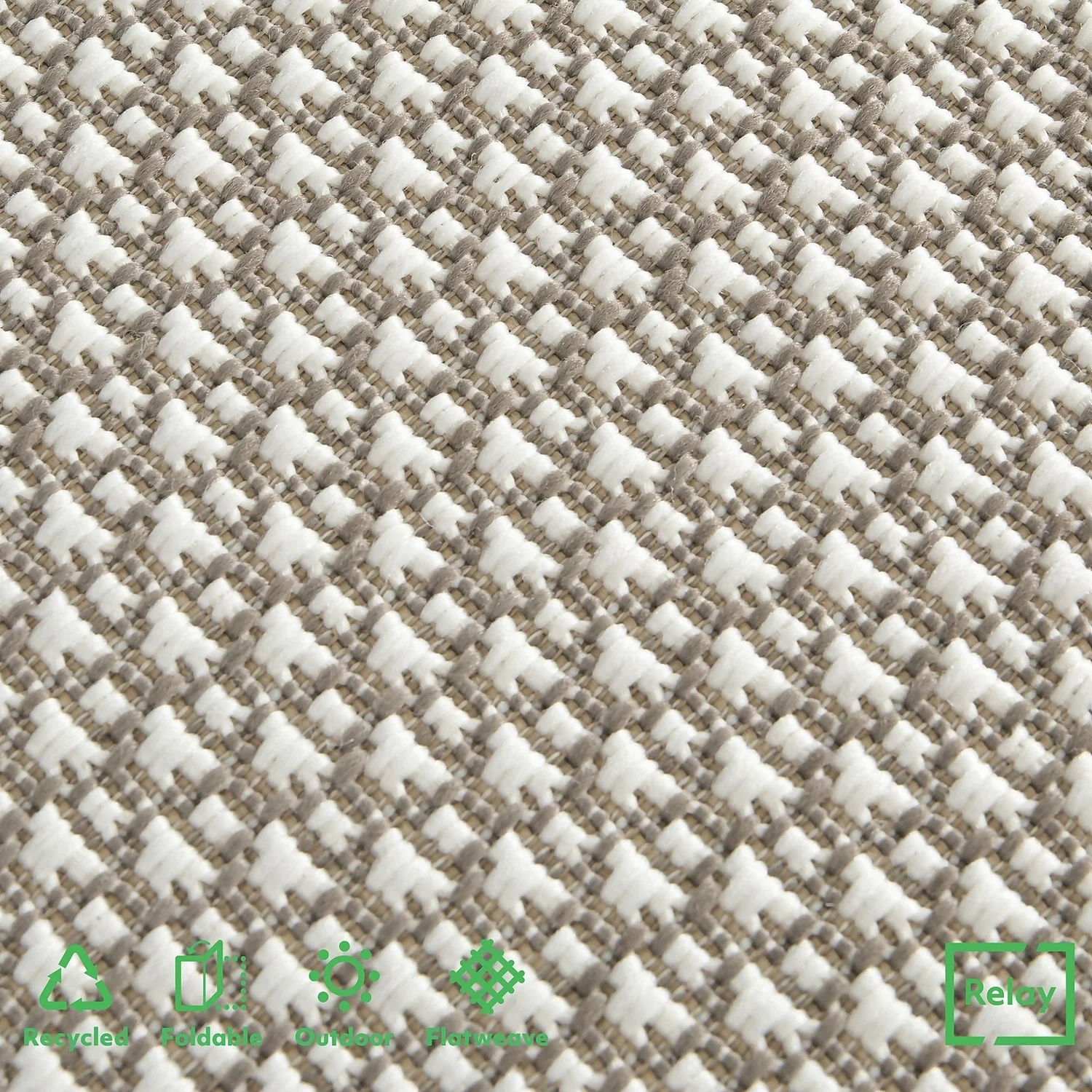 Relay Recycled Indoor/Outdoor Rug - Natural - 60x230cm - Image 6