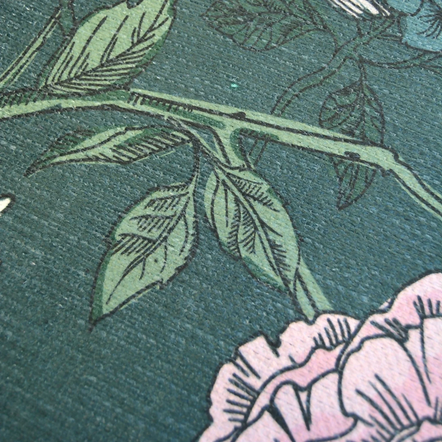 Opal Botanical Rug - Bottle Green - 135x195cm - Image 3