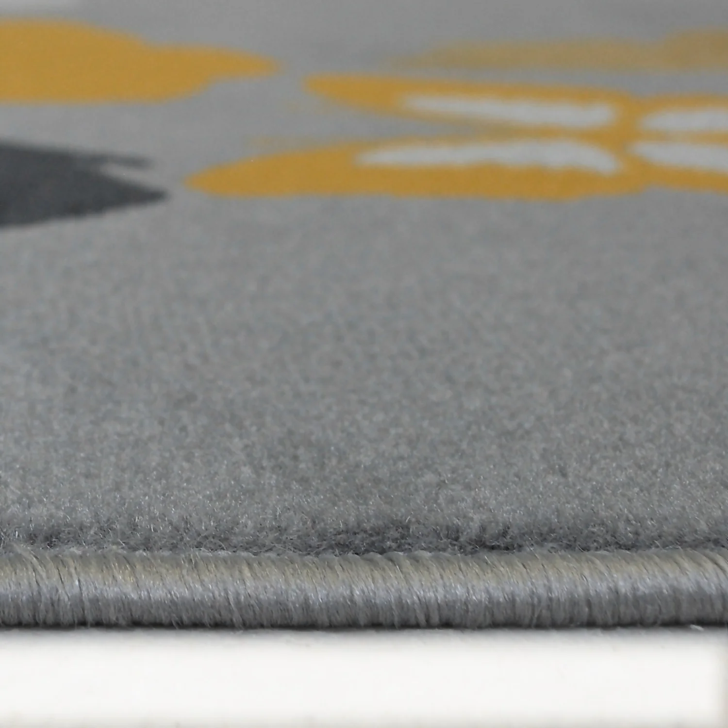 Butterfly Rug - Grey & Ochre - 120x170cm - Image 3