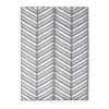 Herringbone Rug - Silver - 120x170cm