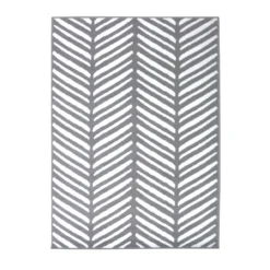 Herringbone Rug - Silver - 120x170cm