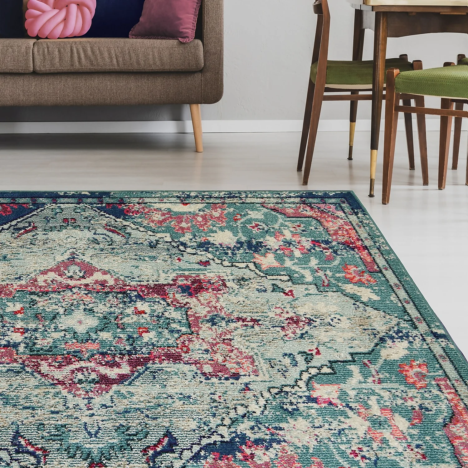 Villa Distressed Rug - Multicoloured - 160x230cm - Image 4