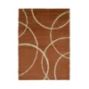 Snug Bubbles Rug - Terracotta & Ivory - 120x170cm