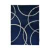 Snug Bubbles Rug - Navy & Ivory - 160x230cm