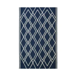 County Diamonds Indoor/Outdoor Rug - Navy - 120x170cm