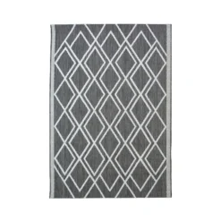 County Diamonds Indoor/Outdoor Rug - Silver - 120x170cm
