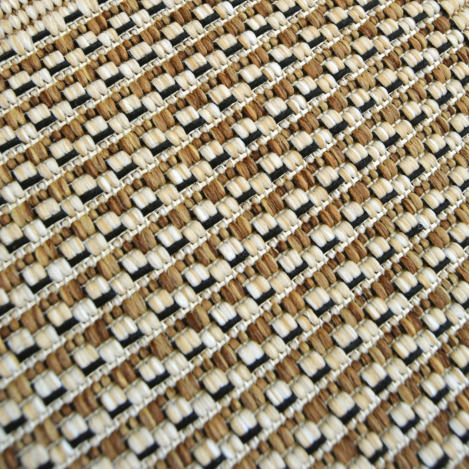 Denver Border Indoor/Outdoor Rug - Latte - 80x200cm - Image 4