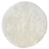 Soft Washable Circle Rug - Ivory - 100cm