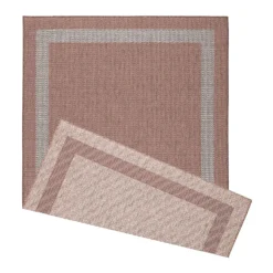 Duo Weave Indoor/Outdoor Rug - Rust - 120x170cm