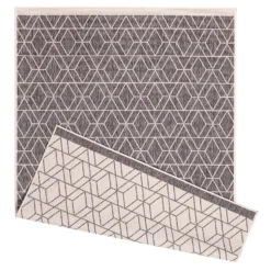 Duo Weave Indoor/Outdoor Rug - Diamonds Grey - 120x170cm