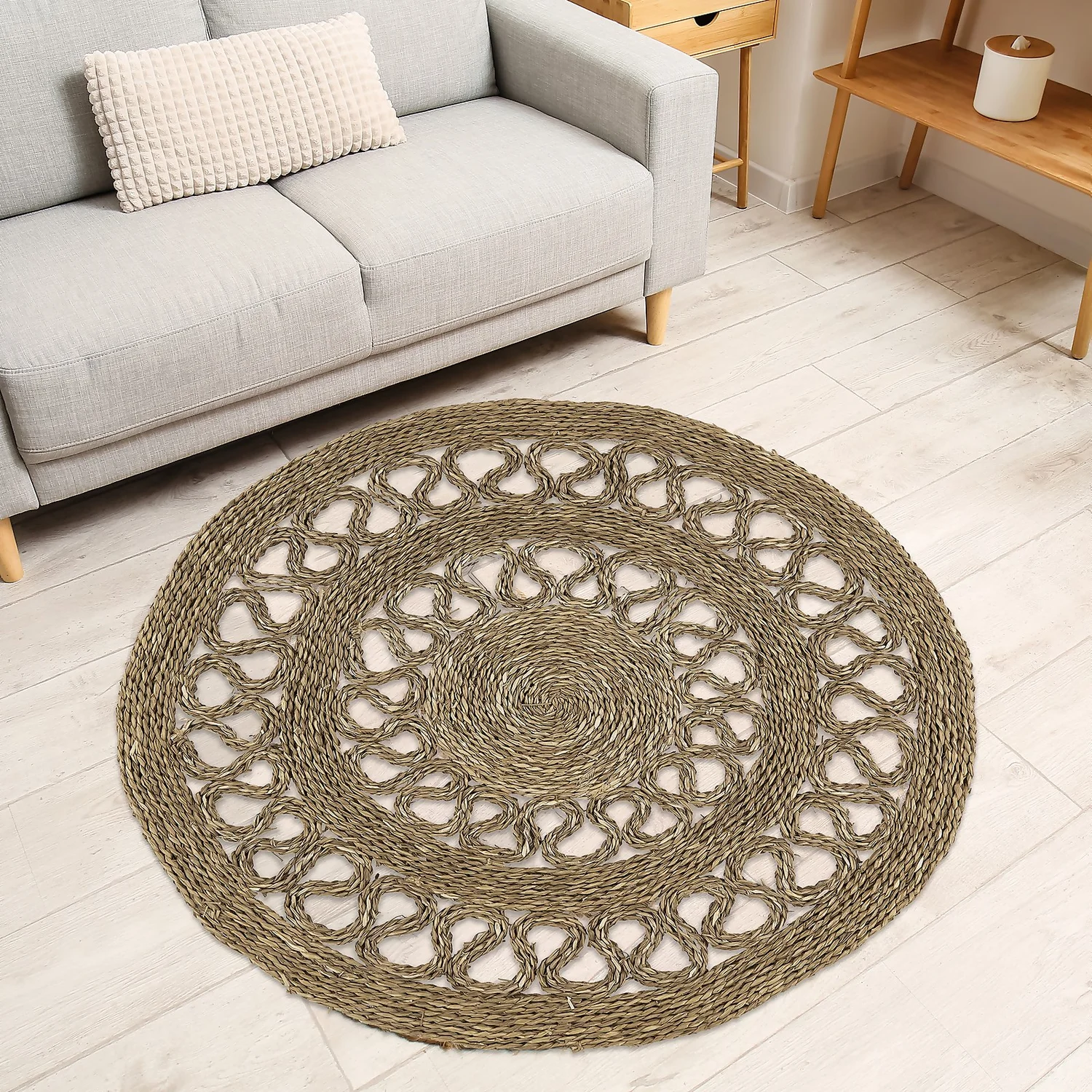 Seagrass Circle Rug - Target - 90cm - Image 2