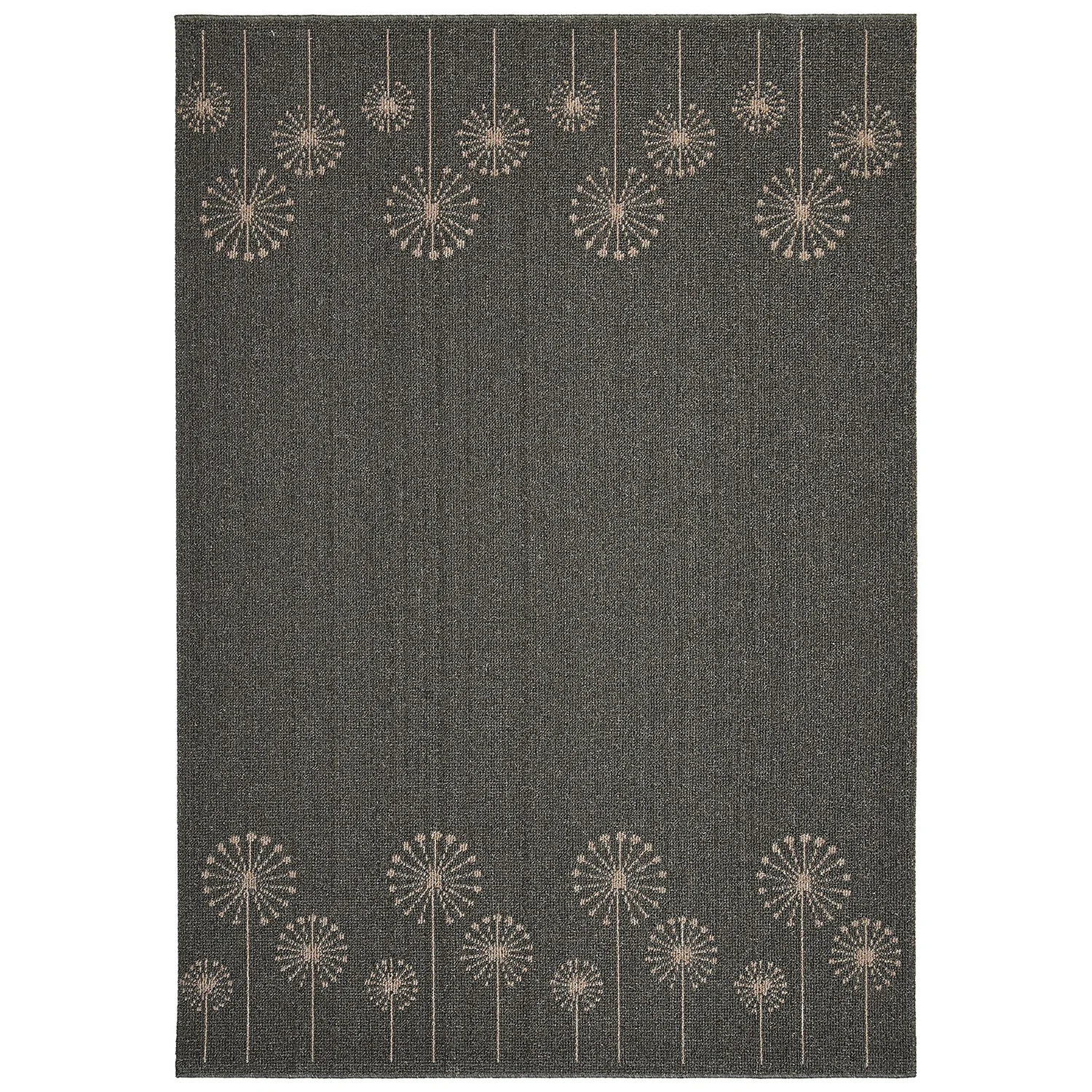Geneva Washable Rug - Lead & Sand - 80x140cm