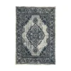 Indoor Outdoor Medallion Rug - Navy - 120x170cm