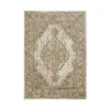 Indoor Outdoor Medallion Rug - Natural - 120x170cm