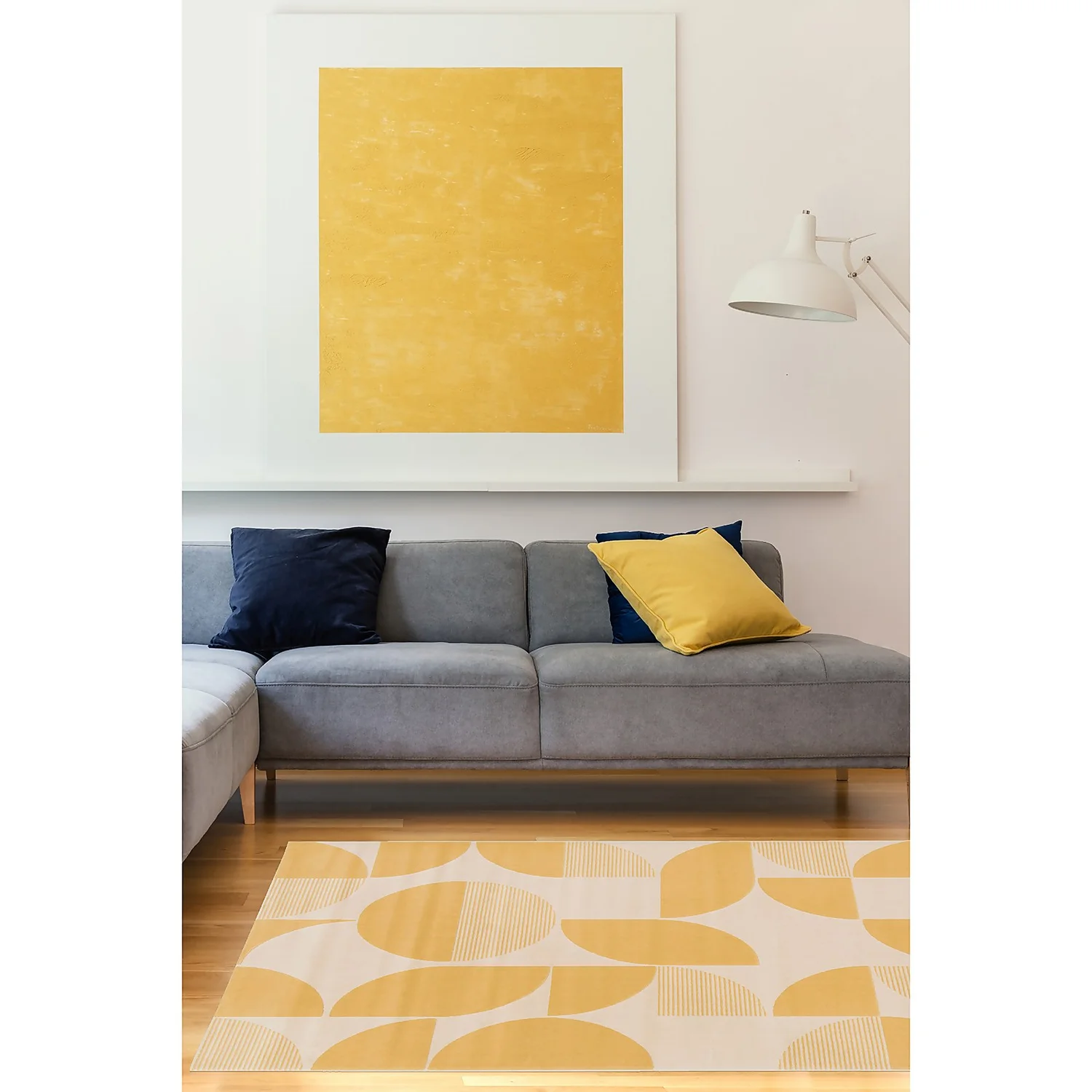 Geometric Rug - Ochre - 120x170cm - Image 2
