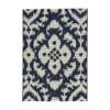 Indoor Outdoor Ikat Rug - Navy - 160x230cm