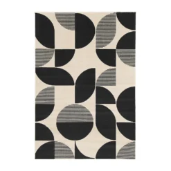 Geometric Rug - Monochrome - 160x230cm