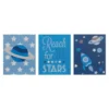 Kids Set Of 3 Reach For The Stars Wall Plaques - 16x20cm